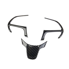 Carbon Fiber Steering Wheel Interior Cover Trim For Chrysler Pacifica 2017-2025