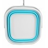 SAMMART Folding Tub (Grey/Cyanine, 5.5 L Bucket)