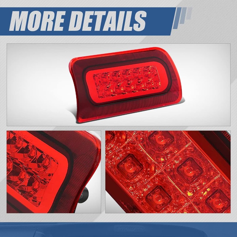 Auto Dynasty Dual Row LED Red 3rd Third Rear Tail