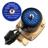Baomain 2 inch DC 12V Brass Electric Solenoid Valve Water