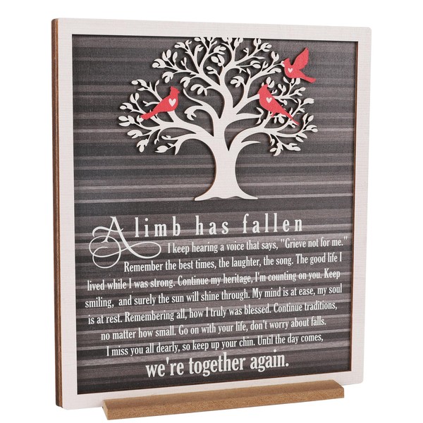 ARTINAEL A Limb Has Fallen” Memorial Tree Plaque – Sympathy