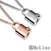 ReLine Genuine Cremation Accessory, Diamond Padlock Pendant, Includes Bone Set,