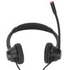 2.5mm Business Headset Binaural Corded Headset with HD Mic for
