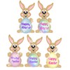 Easter Bunny Card Making Toppers Pastel Craft Embellishments x 5