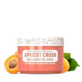 Immortal NYC Apricot Crush Face & Body Scrub Mask Gel- Moisturizing and Exfoliating Body, Face, Hand, Foot Scrub - Fights Acne, Fine Lines & Wrinkles, Great Gifts For Women & Men - 10 oz