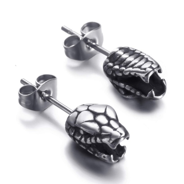 arete de tuerca de acero inoxidable con diseño de cuervo