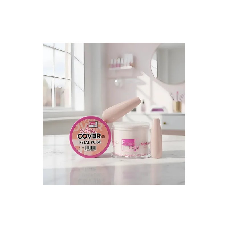 Acrílico Fantasy Nails Petal Rose 4 Onzas Efecto Make-Up Uñas