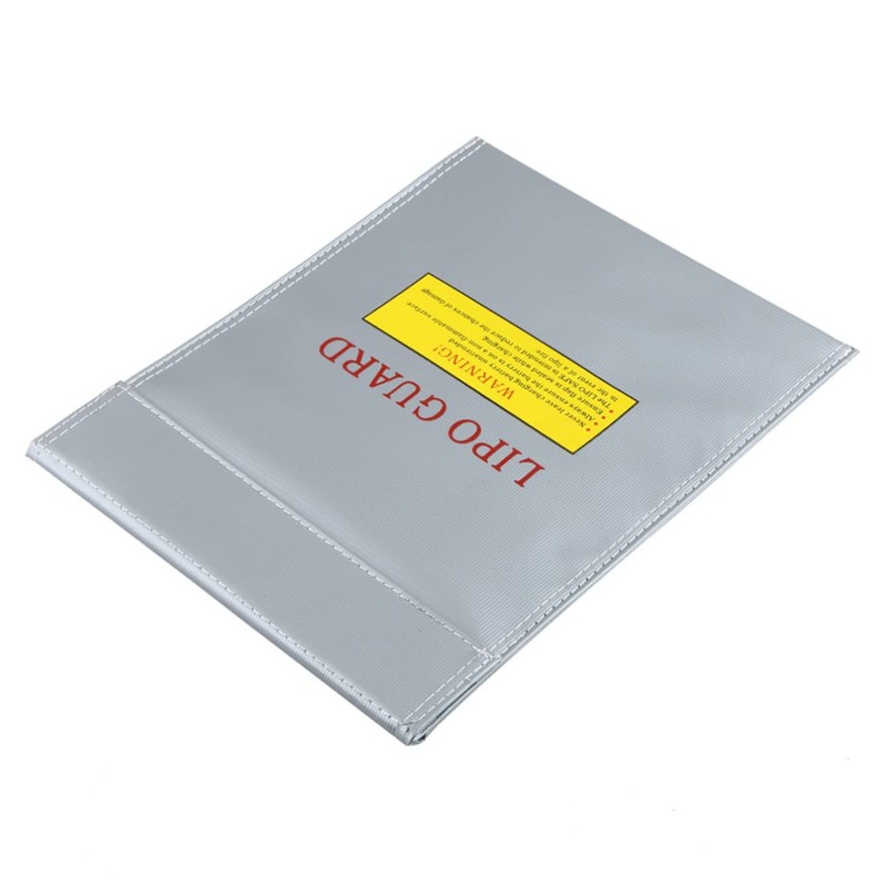 KOMBIUDA Battery Fireproof Bag Gray Safety Sack for Safe Charging