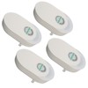 4Pcs Power Saver Safe Fireproof ABS Surge Protection Plug and