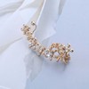 Cybche Crystal Flower Ear Climber Earrings CZ Flower Cuff Wrap
