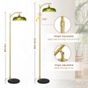 EIDISUNY Gold Floor Lamp for Living Room, Modern Standing Lamp