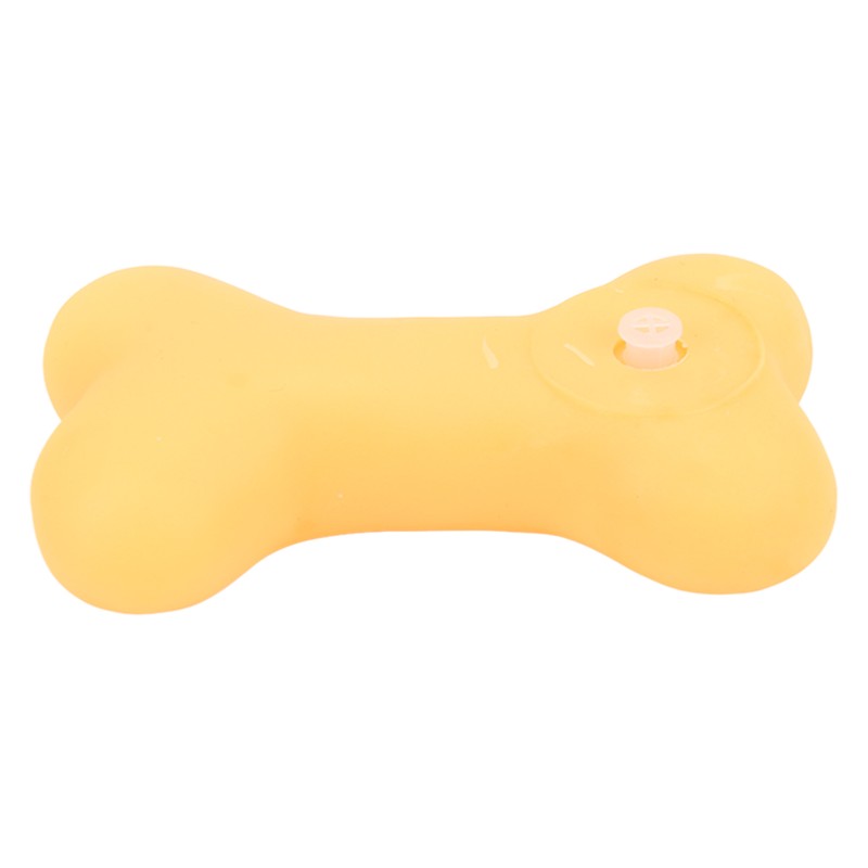 20pcs Rubber Dog Squeaky Bone Toy Teeth Cleaning Dog Bone
