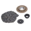 410 Chain Sprocket Kit Steel 114 Link Drive Chain with