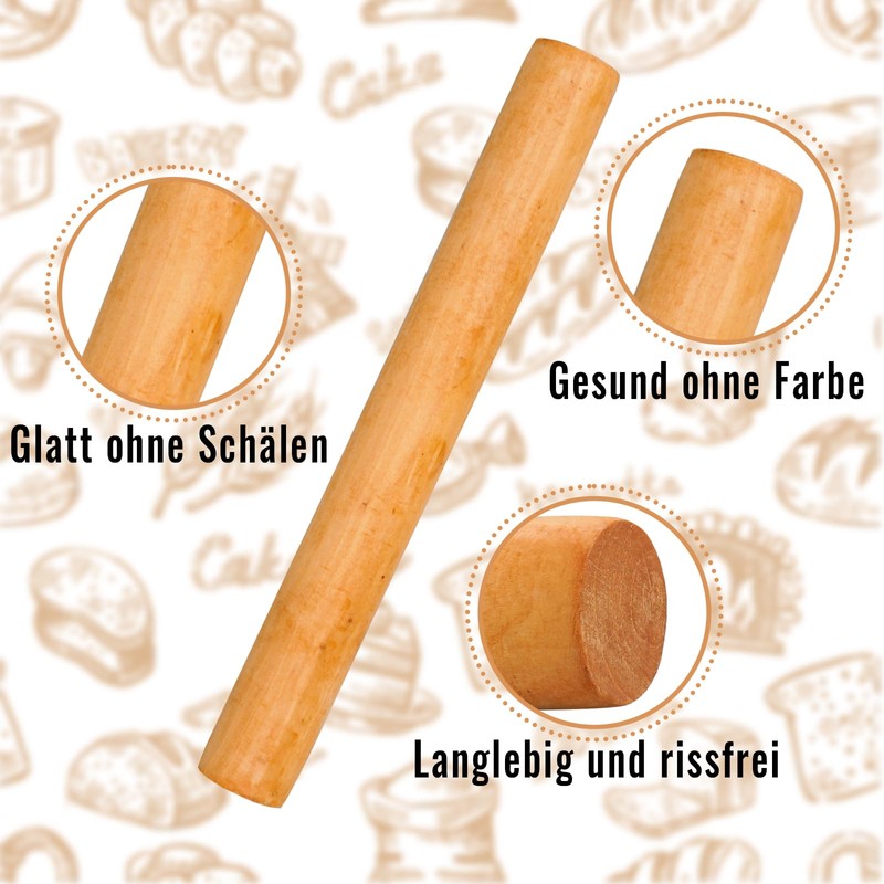 Double Rolling Pin Set Rolling Pin Double Head Wooden Rolling