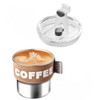 ERCRYSTO Stainless Steel Coffee Tumbler with Leak-Proof Lid - 13.5oz