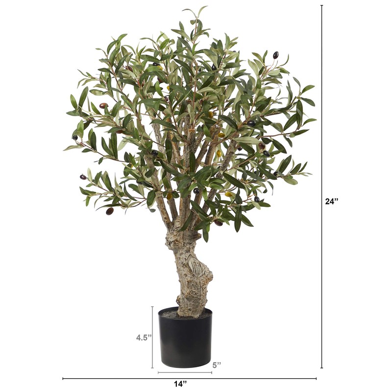Nearly Natural 2ft. Olive Artificial Tree