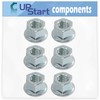 UpStart Components 6-Pack 503220001 Flange Nut Replacement for Echo CS-500VL (After S/N 049001) Chainsaw - Compatible with 503 22 00-01 Flanged Bar Nuts