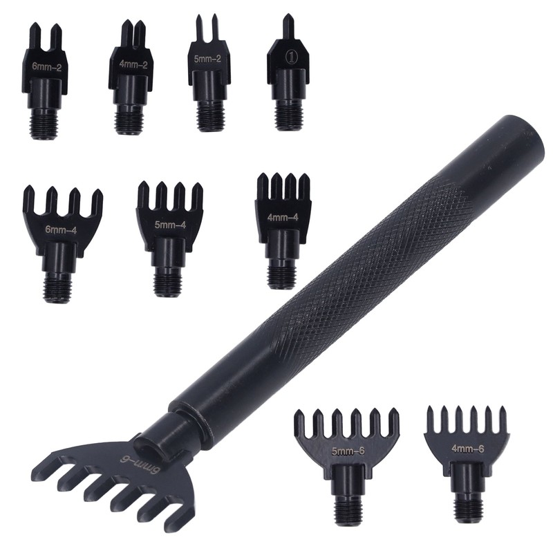 Leather Hole Punch 10 Punch Tips High Carbon Steel Wear