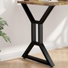 Glastined Metal Table Legs 24" H x 28" W Furniture