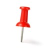 NEDBLUE Red Push Pins - 120 Drawing Pins with Storage