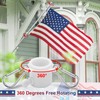 Flag Pole with American Flag - Tangle Free Flag Poles