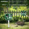 Ultrasonic Solar Animal Repeller 5 Modes with Motion Sensor Flashing