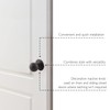 Design House Ball Dummy Door Knob in Matte Black