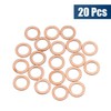 sourcing map 12 mm Inner Diameter Copper Washers Car Seals