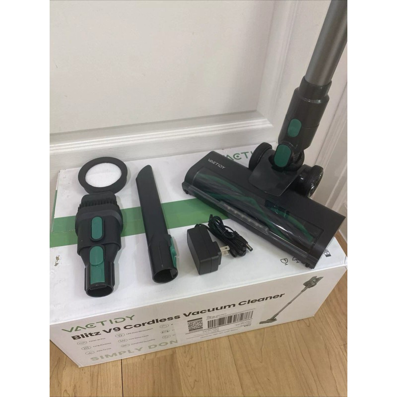 VAOTIDY V9 Cordless Vacuum Cleaner, 30Kpa Powerful Suction with Brushless