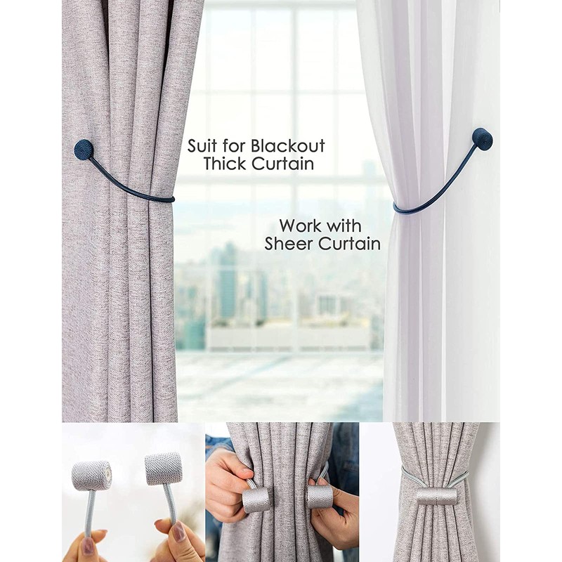 Curtain Tie Backs Strong Magnetic,Metal Curtain Tiebacks Hooks,Tie Clips Curtain