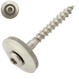 Pack of 100 Spengler Screws with Sealing Washer 20 mm Torx 4.5 x 45 mm DIN 7995 Stainless Steel A2 V2A