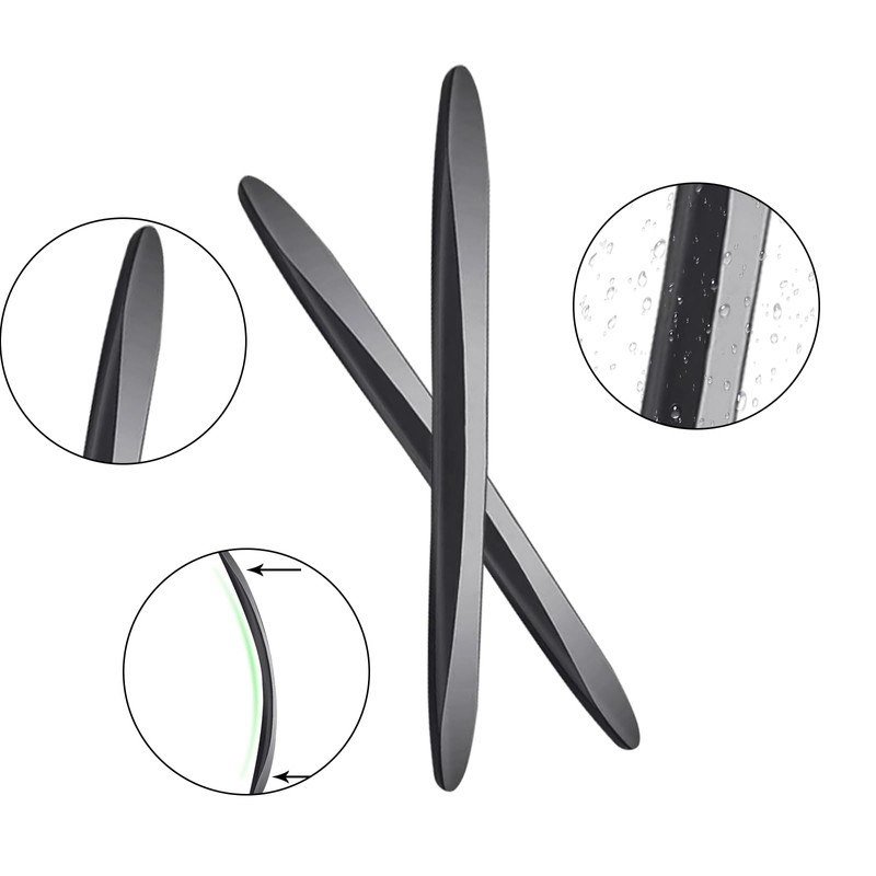 Gkhlg 6 Pieces Car Door Edge Protector Black Flexible PVC