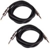 Seismic Audio Q12TW10-2Pack 10-Feet 1/4 to 1/4-Inches Speaker Cable 12-Gauge