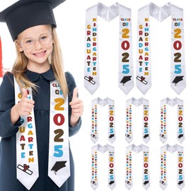 Haull 6 Pcs Kids Kindergarten Graduation Stole Preschool Graduation Stole Class of 2025 Sash for Commencement