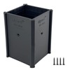 Myard PS446-B 4x4x6 Inches Post Protector with Screws, Inner Size