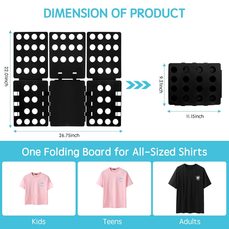T Shirt Folding Board Laundry Organizer Durable Tool T Shirt