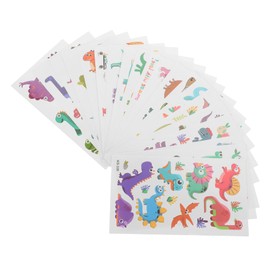 VICASKY 20 Sheets Dinosaur Temporary for Cartoon Stickers for Dinosaur Party Decorations Creative and Art for Arms Legs and Back