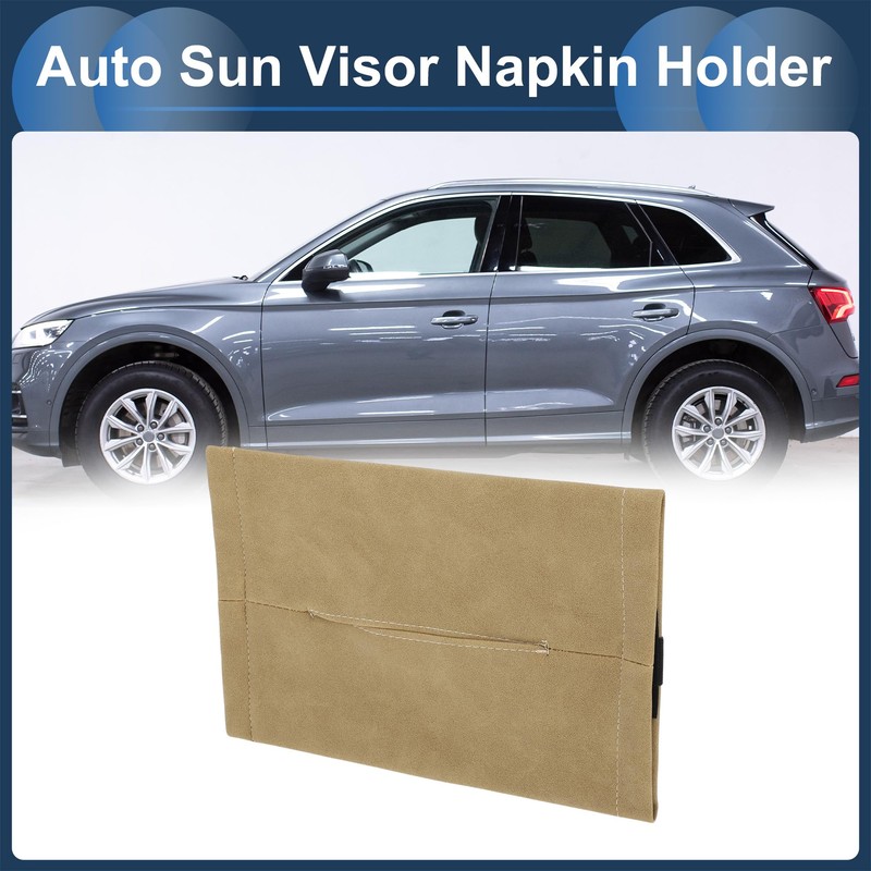 INFINAUTO Car Tissue Holder, Auto Sun Visor Napkin Holder, Car