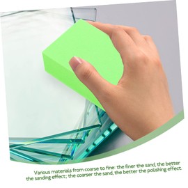 BESTonZON Hand Polishing Pad Pads for Sanding Stone Pads for Sanding Tile Diamond Polishing Pad 400 Grit Concrete Blocks Pads for Sanding Marble Tile Tools Glass Sand Corundum Ceramic Tile