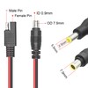 RIIEYOCA DC 8mm Male to SAE Connector Adapter 14AWG Cable,with