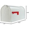 Elite Medium Outside Mailbox, Plexon, White, 10.87" H x 20.2"