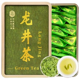 XIXICHA Longjing Tea Dragon Well Green Tea Loose Leaf Pre-qingming Longjing tea individual packing No additives All-natural 120g/4.23oz （20 bags）明前龙井袋泡 独立包装茶叶
