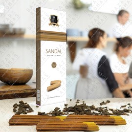 ALAUKIK Incienso Premium Mayoreo | 90gr en 60 Varitas de Larga Duracion con Porta Incienso | para Yoga, Aromaterapia, Meditacion |Distintos Aromas Hechos a Mano en la India| (Sandalo)