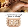 Wooden Massage Ball Roller with 10 Beads Deep Tissue Relief