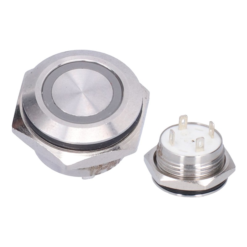 5Pcs Momentary Push Button Switch Metal Auto Reset Ultra Thin