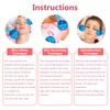2PCS Globes Facial Roller Cold Hot Skin Massager Crystal Glass
