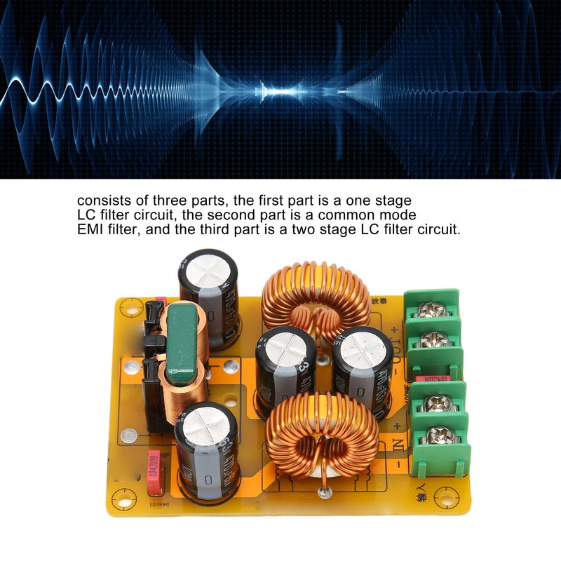 DC LC Filter 50V 10A Electromagnetic Interference Double Sided FR4