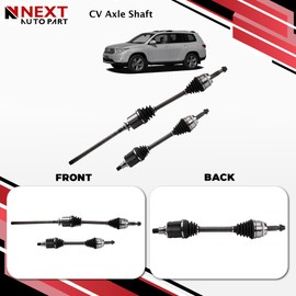 Next AutoPart New Front Driver & Passenger Side 2 Piece CV Axle Assembly Set Compatible With Toyota Highlander 2008-2013, Replacement for CSA32614