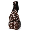 NAWFIVE Sling Bag Giraffe Texture Pattern Crossbody Backpack with Anti