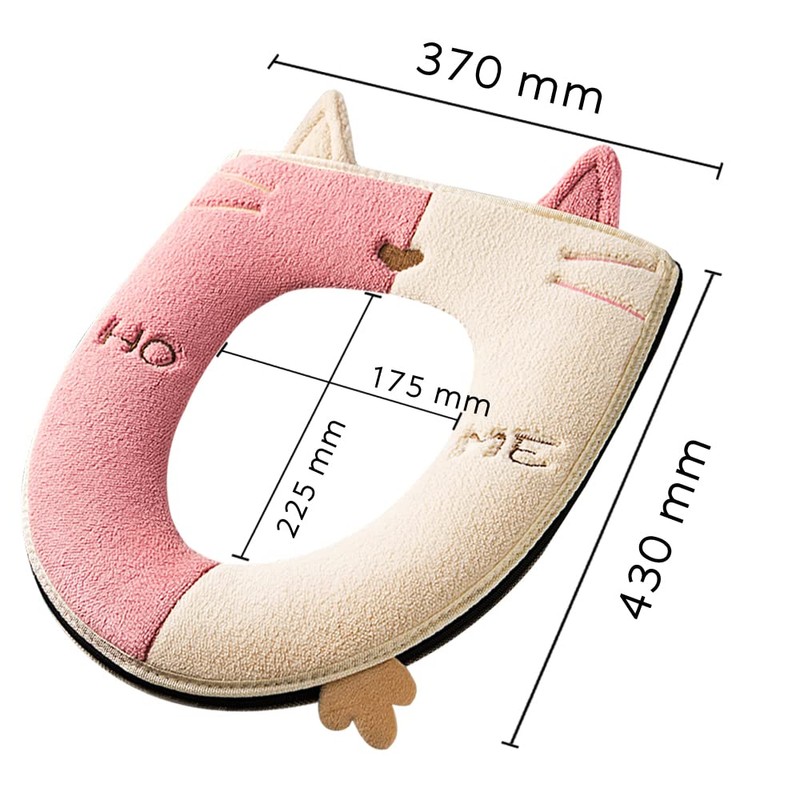 Thickened Toilet seat Cushion Cover is Universal, Warm, Washable and